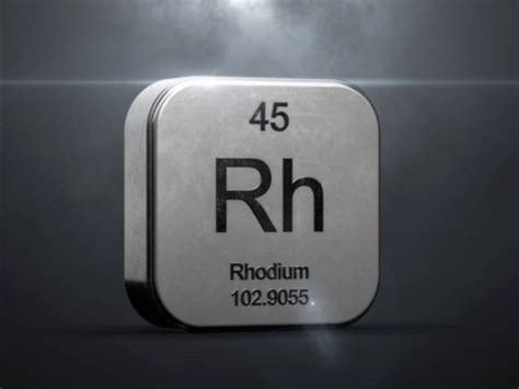  Rhodium:  Een Kritische Kijk Op De Eigenschappen En Toepassingen Van Deze Edelmetaal